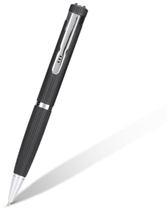 Yunseity Bolígrafo de dictado digital, grabadora portátil activada por voz para conferencias, reuniones, con micrófono de reducción de ruido, grabadora de audio + reproductor MP3