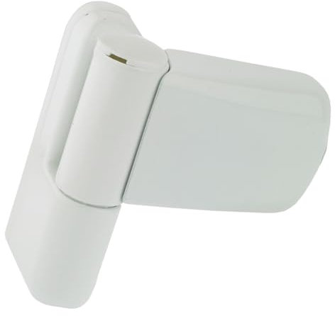 FixRello White Flag Hinge – 100mm Heavy Duty Adjustable Door Hinge – Fits Left & Right Handed Doors - 1x Hinge Only (White 1)