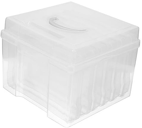 jojofuny 1set Contenitore Per Foto e Piccole Cose Scatola Di Archiviazione Trasparente Organizzatore Multiuso Per Postcard Gioielli e Accessori Resistente e Riutilizzabile