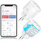 SURFOU Mini Enchufe Inteligente Wi-Fi con Energético Consumo Electrico, Programar el Encendido/Apagado, Ahorro Energía, Smart Plug Compatible con Alexa, Google y SmartThings, No Necesita HUB, 2 Pack
