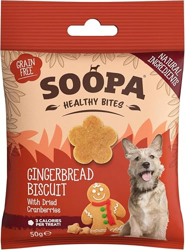 Soopa Galletas de Jengibre para Perro, 50 g