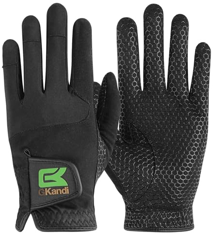 Men's Golf Gloves Left Right Hand with Stylish Advanced Anti-Slip, Golf Gloves Enhanced Grip Premium Breathable Mesh Comfortable in S M ML L XL Sizes (M, Left)