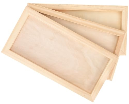 GARIOUANS 3 Pezzi Cornici per Pittura Bambini in Materiale Sintetico Resistenti All'usura Bordi Levigati e Lisci, per Lavoretti Creativi Fai da Te per Bambini