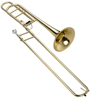 Trombón ajustable Trombón tenor de varas en Si bemol con boquilla en Fa Incluye estuche guantes y paño