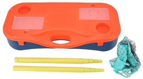 QWUUYEC Set de Red de Bádminton Portátil, Red de 13,1ft con Base de Almacenamiento, Fácil Montaje para Interiores y Exteriores - Juego Familiar, Deporte al Aire