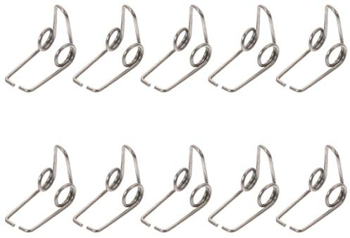SOLUSTRE 10pcs Trumpet Water Gate Springs Iron Silver Easy to Install Easy to Replace Suitable for French Horn and Wind Instruments Maintenance
