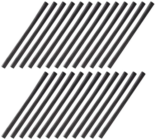 TOYANDONA Barre de Dessin au Fusain Noir 7-9mm 25 Pièces pour Croquis