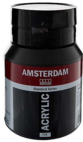 Amsterdam Acrylic Paint 500ml Bottle : OXIDE BLACK