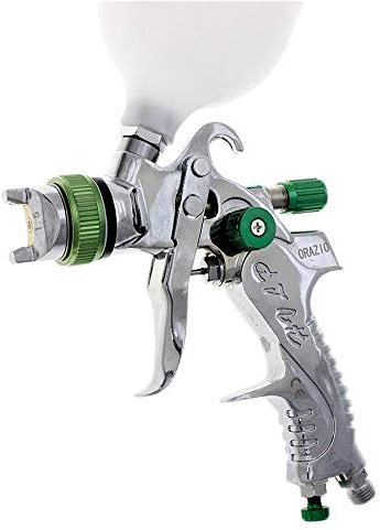 ORAZIO Pistola Pulverizadora Pintura HVLP Profesional 600CC 1,5mm Boquilla de Cobre Gravedad de Aluminio Compresor de Aire Herramienta para Auto Muebles Recubrimiento Rociado 221452