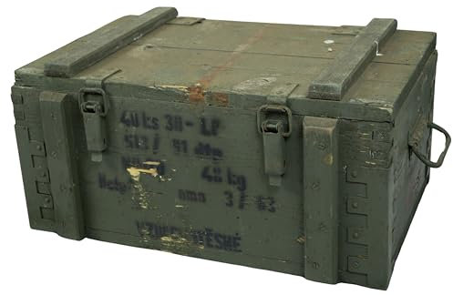 Kistenkolli Altes Land Munititionskiste Box KS-40 als B-Ware Transportkiste Wandstärke über 1 cm Maße ca 53x37x29cm Innenmaße 49x30x20cm
