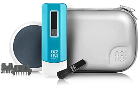 no!no! Pro Hair Removal Device - Treats All Skin Colors and Hair Types - Hair Removal for Women and Men - Hair Remover for Face & Body Hair - Blue