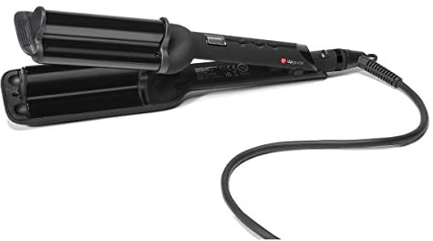 Upgrade - Piastra Onda per Capelli Newave - Big - Piastra Capelli Professionale a Tripla Onda - Per Onde Larghe Definite e di Lunga Durata - Per Beach Waves d'Impatto in un Attimo