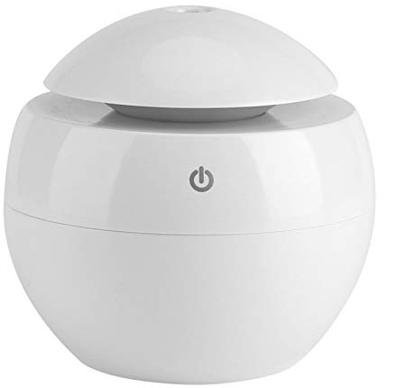 LIZEALUCKY Diffuseur USB Essentiel LED Touch Aroma Humidificateur Ultrasonique Diffuseur Huile Aromathérapie Purificateur d'air (Blanc)