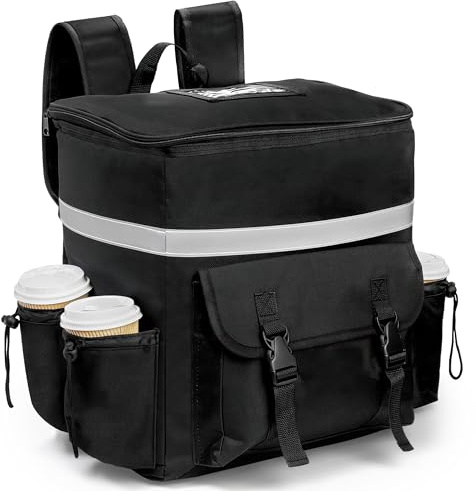 GwaOery Large Cooler Bag 35L Insulated Cooler Backpack for Men & Women Lunch Thermal Food Delivery Bag Foldable with Sturdy Handles and Zipper for Camping BBQ Shopping Fishing Outdoor Activities