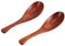 Cyrank 2 Stück Holzlöffel, Esslöffel Suppenlöffel aus Holz, Japanischen Ramen-Suppenlöffel, Japanischer Suppenkelle Mit Griff, 6,1 Zoll, kurzer Griff, Tafellöffel, Küche, Kochen, Verkostung