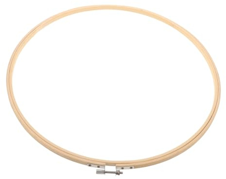 ORFOFE Cercle À Broder Bambou 14.17 Pouces Diamètre Tambour À Broder Pour Point De Croix Couture Diy Décoration Murale Polyvalente