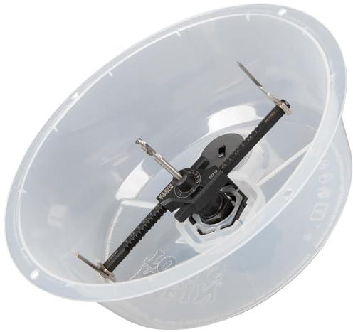 Klein Tools 53710 Hole Saw, Adjustable Circle Hole Cutter with Dustbowl, Integrated Vacuum Port, for Drywall and Ceiling Tiles, 2 to 7-Inch