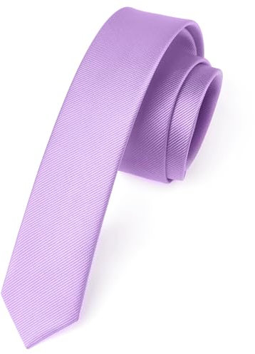 Enlision Light Purple Tie Silk Skinny Lilac Ties For Men Solid Color Slim Necktie Classic Formal Tie For Wedding Party Business 4cm