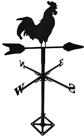 Duiaynke Veleta con forma de gallo de 20.5 pulgadas, decoración de patio para tu hogar, garaje, cúpula, patio trasero, jardín