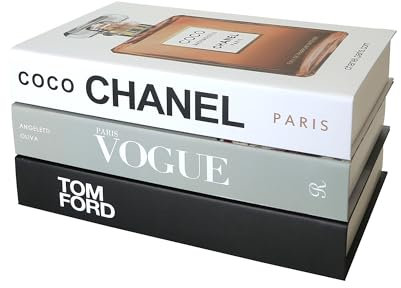 SPShadow 3 pezzi libri decorativi Estetica Chic Faux Book Set per l'arredamento della stanza, moderno Home Decor Coffee Table Décor