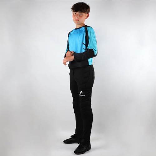 HO Soccer Ensemble de Gardien Junior Bleu Profond-mer Gardien Unisexe pour Enfants