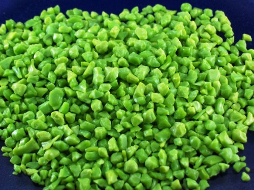 Dekosand - Glasbruch - Farbsand - Glaspulver im 500g Beutel (grün, grob - Körnung ca. 0,5cm)