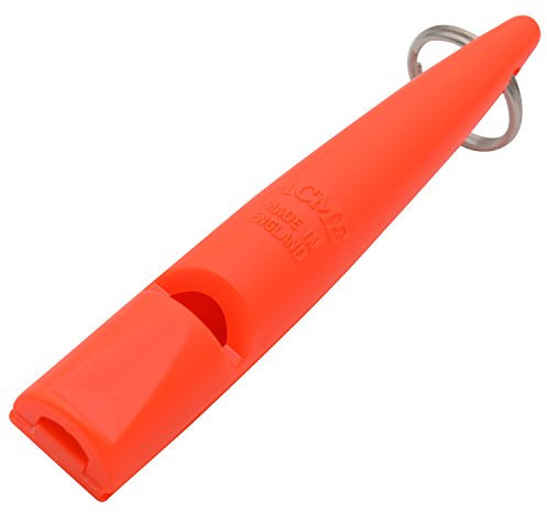 ACME Hundepfeife No. 210,5 mit Anleitung - Das Original aus England: laut und weitreichend (DG orange)
