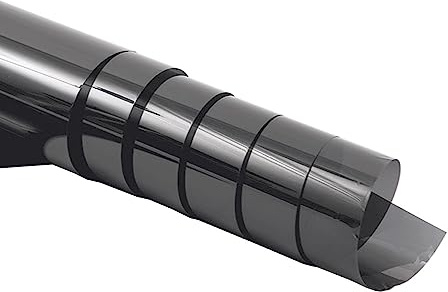 MOCNT Bil nyansfilm 35 % VLT bil fönsterfilm fönsterfilm solskyddsfilm svart glasfolie 76 cm x 300 cm