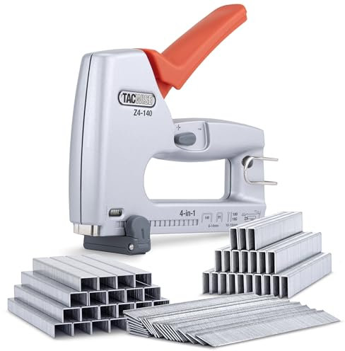 Tacwise 1764 Z4-140 Heavy Duty 4-in-1 Metal Staple/Nail Gun with 4000 Staples and 2000 Nails, Uses Type 140 and 91 Staples, Type 18G Nails and 180 Headless Pins