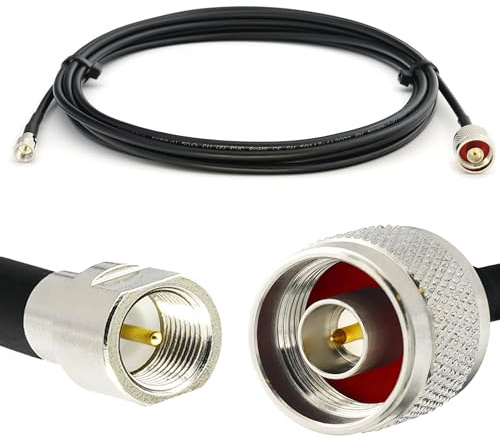 20m FME Male till N Male RG58/U Koaxialkabel — Förlängning för antenn/router — stöder LTE 4G 5G 6G CDMA GSM DCS Mobil/WiFi/Wireless