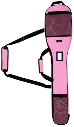 VISEMAN Lacrosse Stick Bag, Lacrosse Equipment Bag with Padded Straps, 46 Lacrosse Accessories Bag (Pink)