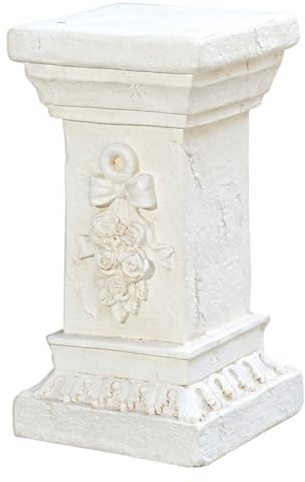 Piedistallo - Eleganti colonne e pilastri europei per giardino, fioriere e statue, colonna pilastro in resina resistente alle intemperie per colonne pilastri decorativi per interni ed esterni