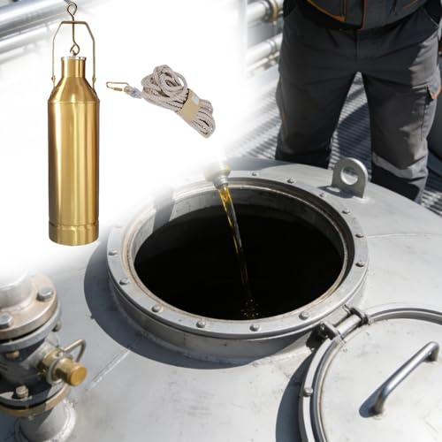 Metallbränsleutsugningssats, bärbart industriellt provtagningsverktyg för olje- och kemiska tester, läckagesäker sömlös design, 1 000 ml kapacitet, upp till 25 m räckvidd