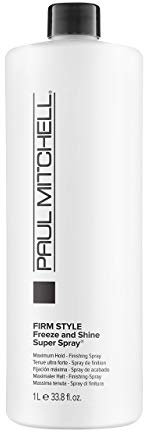 Paul Mitchell Freeze and Shine Super Spray - professionelles Haar-Spray für maximalen Halt, Finishing-Spray fixiert jedes Styling, 1000 ml