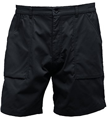 Regatta Professional Men's Multi Pocket Action Shorts, Water Repellent & Hardwearing - Perfect fro Outdoors, Walking, Hiking & Climbing Black
