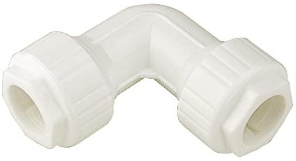 2 PCS Bent Compression Fitting 90 Degree Compression Elbow Plastic for Connecting Pipes with Taps