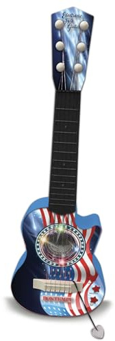Bontempi | ElectroGroove Luminosa - Chitarra Rock Elettronica per Vibrazioni Potenti e Ritmi Innovativi, Blu
