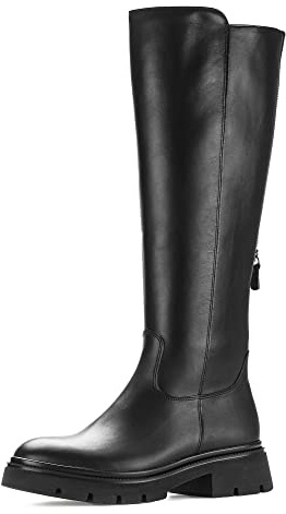 Gabor Mujer Botas, señora Botas clásicas,Plantilla Desmontable,Botas de caña Larga,Botas,Botas de Cuero,Cremallera,Negro (Schwarz) / 27,42 EU / 8 UK