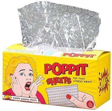 ThumbsUp Enjoyable Poppit Stress Relief Bubble Wrap Sheets Included Gift Idea