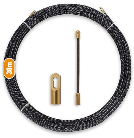 InstalPlace Guía Pasacables Triple Trenzada Monofilamento ⌀4mm 30m