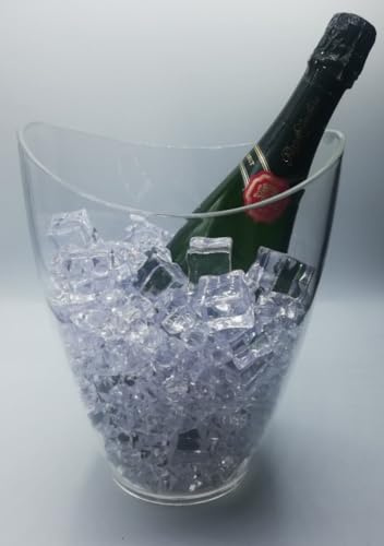 Bewitched Seau à glace Space 1 transparent pour garder vos boissons froides de manière élégante, fabriquée en polystyrène, couleur blanche (transparent)