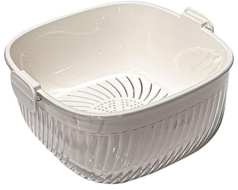 TOPPERFUN 1 Set Setaccio Drenante per Lavaggio per Scolare e Conservare Alimenti Design e