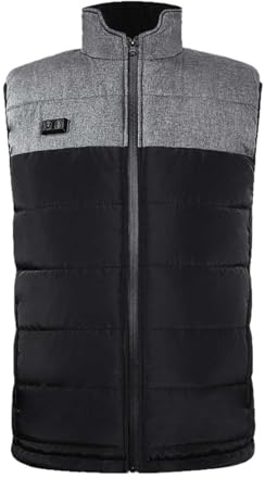 Gilet Riscaldato Uomo Donna in Cotone 17 Zone con USB Piumino Riscaldate Senza Maniche 100 Grammi Smanicato Riscaldata Termica da Neve Imbottita Trapuntata per Caccia Moto Pesca Sci Lavoro Trekking