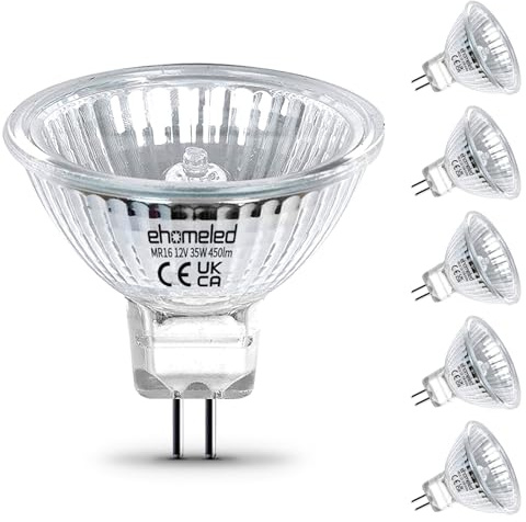 12V 35W MR16 GU5.3 Halogen Leuchtmittel Warmweiß 2700K 450LM 6 Stück