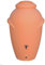 Unbekannt Regenwassertonne Wassertank Amphore 360 Liter mit Deckel (Terracotta, Braun, Ton, Rund)