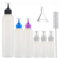 Bottiglia da spremere Flacone applicatore Decorazione di biscotti torte Colorante alimentare Decor Formine per biscotti Glassa Pancake Condimento insalata Ketchup Bottiglie 1/2/4 oz Infornare attrezzo