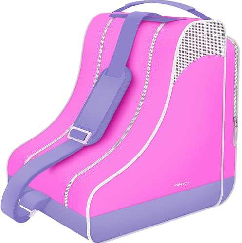 VENTCY Ice Skate Bag Adult, Unisex Roller Skate Bag, Inline Skate Bag Kid, Figure Skate Bag Woman, Quad Skate Bag Men, Bag to Carry Ice Skate for Up to Size 8.5(UK)