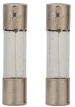 Tissting Feinsicherung, 2 Stück Schnellschlag Glassicherungen Sortiment Set, 5x20mm 10A 250V Mobilität Roller Sicherung Glasrohr Sicherung Zeitverzögerung Sicherung