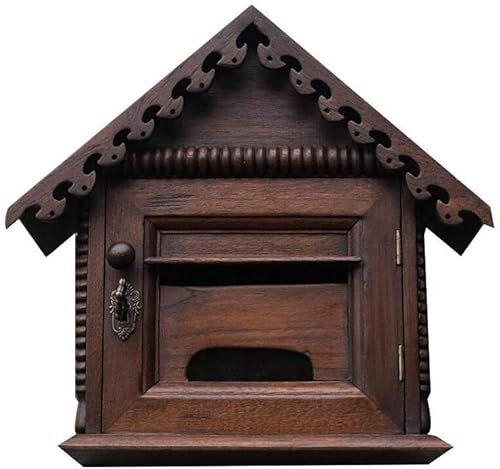 TWOCHI Buzón de Entrega Moderno - Se Adapta a Paquetes medianos y Paquetes pequeños - Montaje en Pared Vertical o Independiente - Resistente al óxido y a la Intemperie