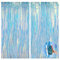 MultiValue Metallic Lametta Vorhang, 2 Pack Dauerhafte Fransen Vorhänge Backdrop 1x2M Lametta Folie Fransen Vorhänge Fotohintergrund für Geburtstag Hochzeit Party Dekorationen (Blau, 2)